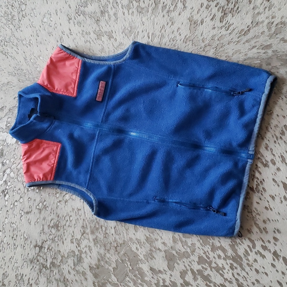 Vineyard Vines Shep Fleece Vest SzS Full Zip